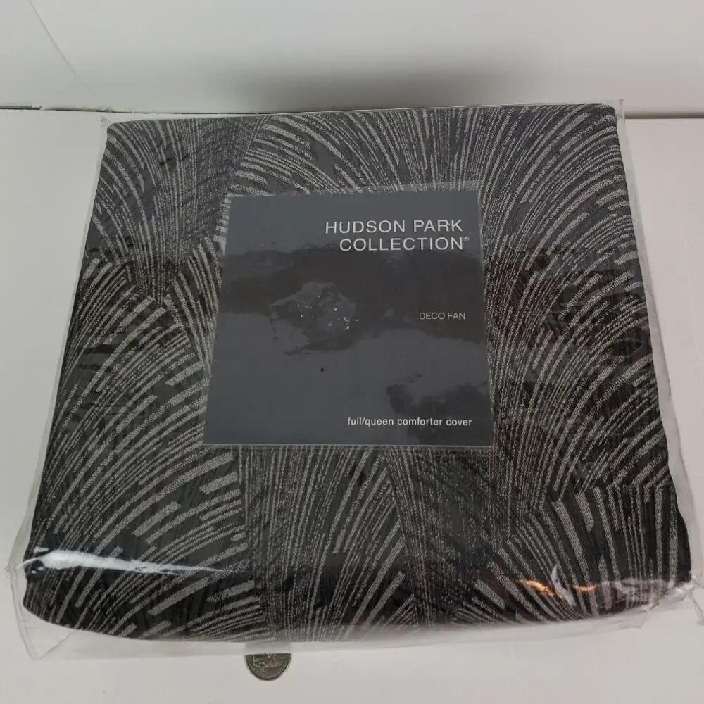 Hudson Park Collection Full/queen Comforter cover Deco Fan New never opened